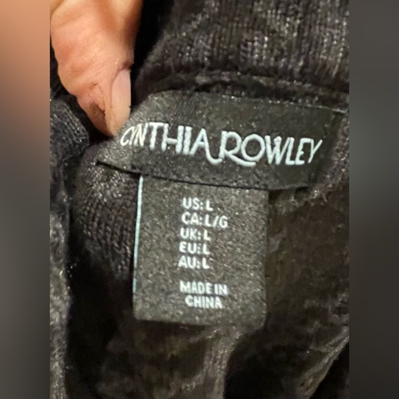 Cynthia Rowley long sweater jacket paisley print - Picture 2 of 10